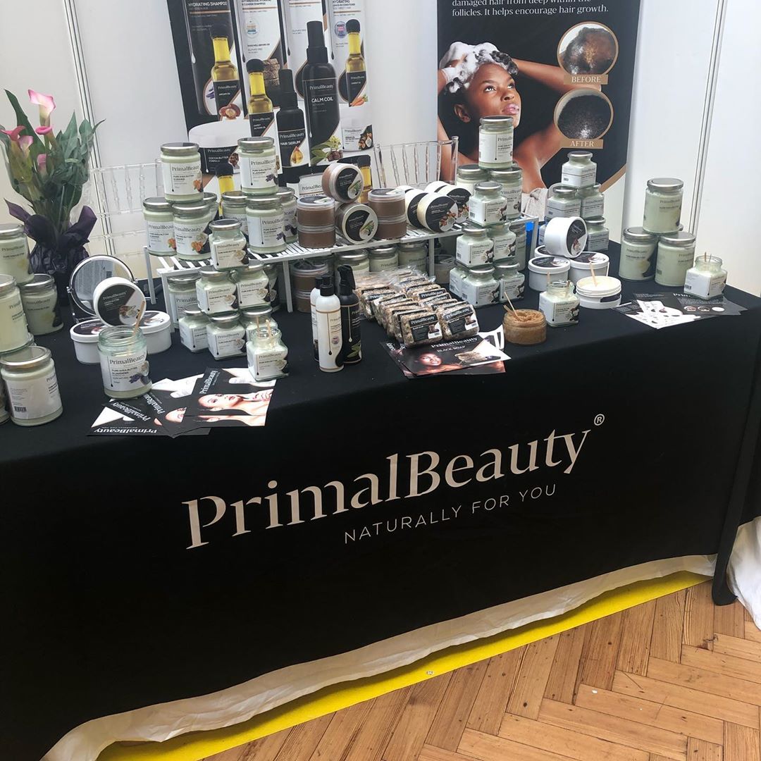 Just have a look at our stand at the Shadesofbeautylive event!!! We’re Thanks to all you guys that pop by it was lovely meeting you @shadesofbeautylive😝🥳 Congrats to the first 10 customers who got to enjoy 3 for 2 on their favourite products!
Including our award winning Black Soap Shampoo. It strikes the perfect balance between moisturising and cleansing and a little goes a long way 💦 
#shadesofbeautylive #naturallydoingthemost #veganhairproducts #primalbeautyuk #primalbeautynatural #naturallyforyou #primalbeautyfamily #moisturerich #healthynaturalhair #curlyhairproduct #curlygirlmethod #naturalhairjourney #ukownedbusiness #greenbeauty #ukcurlies #vegancosmetics #madeinbritain #hairproducts #crueltyfree #blacksoap